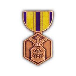 Mini Medal Hat Pin: USAF Commendation Image