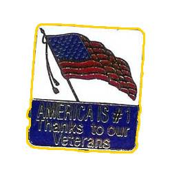Pin: America is #1 -Thanks to Our Veterans Image