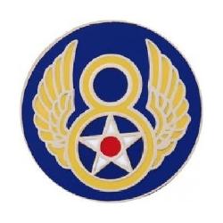 USAF Pin: 8th Air Force (Round) Image