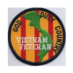 Patches: Vietnam Veteran God - Duty - Country ( Image