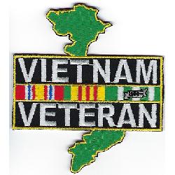 Patches: Vietnam Vet w Service Ribbon and Country Image