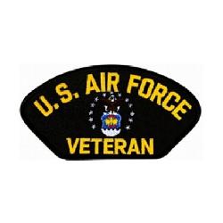 Hat Patch: U.S. Air Force Veteran (Black) Image