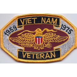 Hat Patch: Vietnam Veteran 1959-1975 with Eagle Image