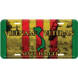 License Plate: Vietnam Veteran - Never Forget Image