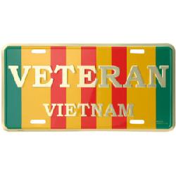 License Plate: VETERAN - Vietnam on Service Ribbon Image