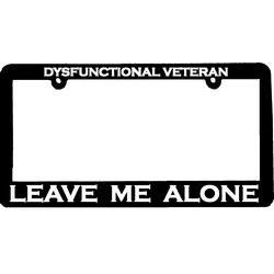 License Frame: Dysfunctional Veteran Leave Image