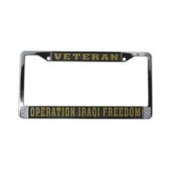 License Frame: Veteran - Operation Iraqi Freedom Image