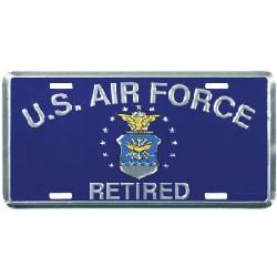 Lic Plate: US Air Force - Retired Image