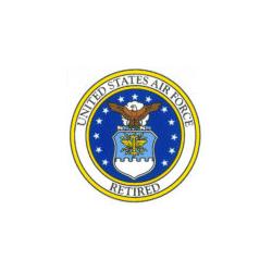 Decal: United States Air Force - Retired Image