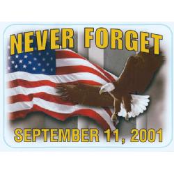 Window Stickers: Never Forget September 11, 2001 Image