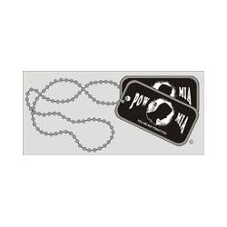 Window Stickers: POW MIA Dog Tag Image