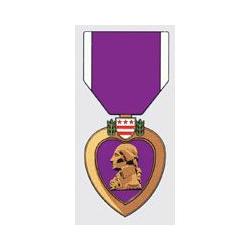 Window Stickers: Purple Heart Image