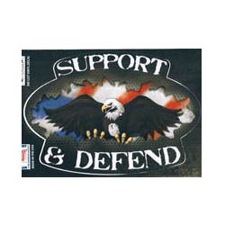 Window Stickers: Support & Defend with Eagle Image