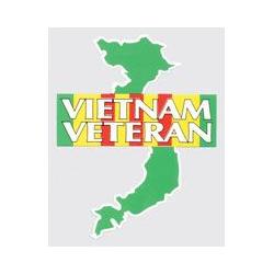 Window Stickers: Vietnam Veteran - Green Map Image