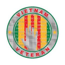 Window Sticker: Vietnam Vet Wall Memorial Image