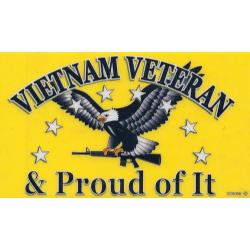 Window Decal: Vietnam Veteran-Proud of It w/Eagle Image