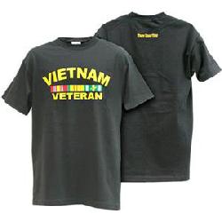 T-Shirt: Vietnam Veteran with Ribbon Bar Image