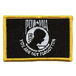 POW/MIA Patch with Gold Boarder Image