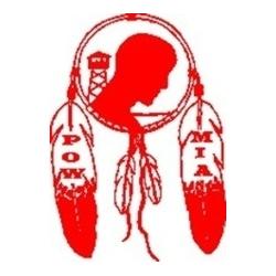 Native American: POW/MIA Decal Red Image