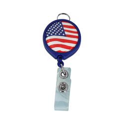 Retractable Badge: US Flag MP RBH-08 Image
