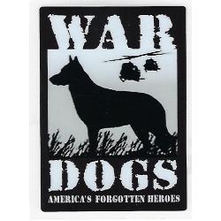 Decal: War Dog-American Forgotten Heroes Image
